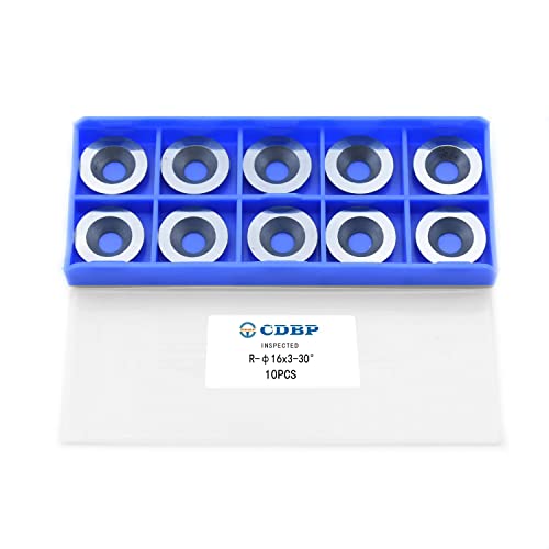 CDBP 16 mm Hartmetall Wendeschneidplatten für DIY Drehmaschine Holzdrehwerkzeuge, Holz Drechselwerkzeug, Ci0, 10 Stück CDBP 16 mm Hartmetall Wendeschneidplatten für DIY Drehmaschine Holzdrehwerkzeuge, Holz Drechselwerkzeug, Ci0, 10 Stück von CDBP