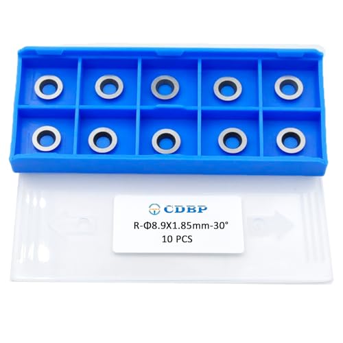 CDBP 8,9 mm runde Hartmetall-Einsätze, Wendeschneidplatten passend für DIY Drehmaschine Holzdrehwerkzeuge, Ci5, 10 Stück CDBP 8,9 mm runde Hartmetall-Einsätze, Wendeschneidplatten passend für DIY Drehmaschine Holzdrehwerkzeuge, Ci5, 10 Stück von CDBP