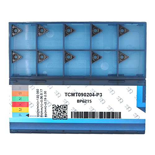 CDBP CNC Hartmetalleinsätzen 10 Stück Wendeplatten TCMT090204 TCMT1,8(1,5)1- universelle Stahlbearbeitung - TiN Beschichtung von CDBP