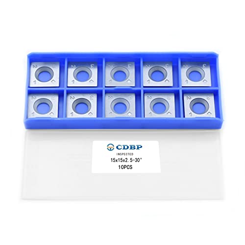 CDBP HM Vorschneid-Wendeplatten 15x15x2,5mm für Holz Drehmaschine und Holzbearbeitung Drehen Meißel, 10 Stück CDBP HM Vorschneid-Wendeplatten 15x15x2,5mm für Holz Drehmaschine und Holzbearbeitung Drehen Meißel, 10 Stück von CDBP