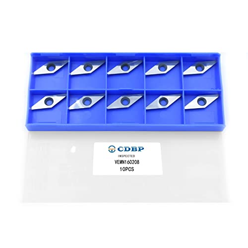 CDBP Hartmetall Einsatz-Ersatzschneider Ci4 Diamant mit runder Spitze Ersatz Fräsmesser für DIY-Holzdrehen, Wendeschneidplatten holz, 10 Stück CDBP Hartmetall Einsatz-Ersatzschneider Ci4 Diamant mit runder Spitze Ersatz Fräsmesser für DIY-Holzdrehen, Wendeschneidplatten holz, 10 Stück von CDBP
