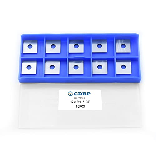 CDBP Quadratische Wendeschneidplatte 12x12x1,5mm, Vorschneider Wendeplatten/Wendemesser HM ,10 Stück CDBP Quadratische Wendeschneidplatte 12x12x1,5mm, Vorschneider Wendeplatten/Wendemesser HM ,10 Stück von CDBP