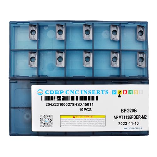 CDBP APMT1135 PDER Wendeschneidplatten für Stahl und Edelstahl, Fräsplatten APMT, 10 Stück CDBP APMT1135 PDER Wendeschneidplatten für Stahl und Edelstahl, Fräsplatten APMT, 10 Stück von CDBP