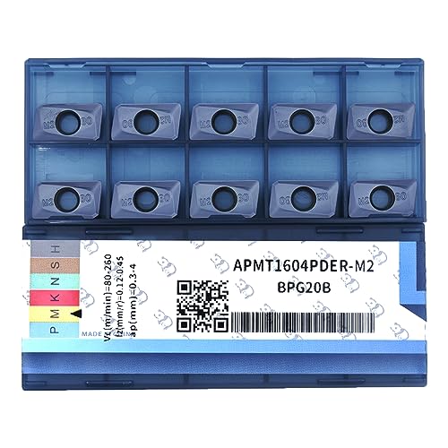 CDBP APMT1604 PDER Wendeschneidplatten für Stahl und Edelstahl, Fräsplatten APMT, 10 Stück von CDBP