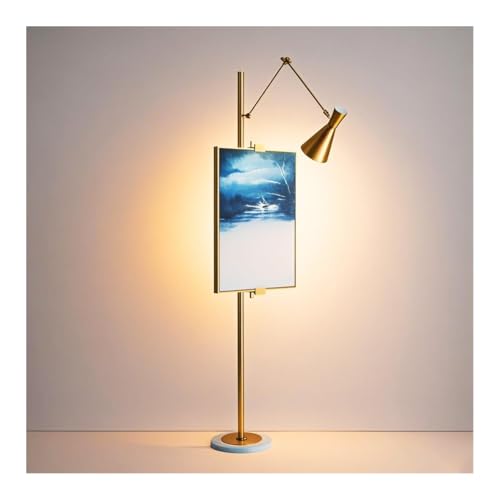 CDDUOLA Moderne Metall-Stehlampe mit Staffelei, 360° Verstellbare Schwenkarm Standleuchte, Leselampe mit Fußschalter für Wohnzimmer, Schlafzimmer, Lounges, Flure, Arbeitszimmer und Büros von CDDUOLA