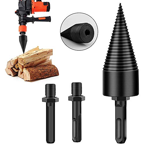 CDIYTOOL Holzspaltbohrer, 32 mm, Brennholzspalter, Bohrer-Set, robuster Bohrer, Schraubkegel, Schraubendreher, Anzündholz, Brennholzspalter für elektrische Haushaltsbohrmaschine, 3 Stück CDIYTOOL Holzspaltbohrer, 32 mm, Brennholzspalter, Bohrer-Set, robuster Bohrer, Schraubkegel, Schraubendreher, Anzündholz, Brennholzspalter für elektrische Haushaltsbohrmaschine, 3 Stück von CDIYTOOL