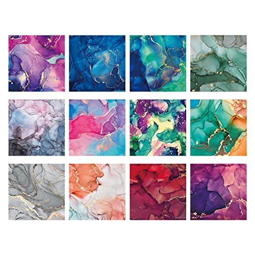CDIYTOOL 96 Blatt marmorierter Scrapbook-Papierblock, 15,2 x 15,2 cm, einseitig, bunt, marmoriert, Wasserwellen, faltbares Muster, Karton, Papier für DIY, dekorative Kartenherstellung, Fotoalbum CDIYTOOL 96 Blatt marmorierter Scrapbook-Papierblock, 15,2 x 15,2 cm, einseitig, bunt, marmoriert, Wasserwellen, faltbares Muster, Karton, Papier für DIY, dekorative Kartenherstellung, Fotoalbum von CDIYTOOL