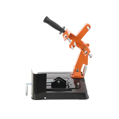 CDZHLTG Trennständer für Winkelschleifer 230 mm, Winkelschleifer Halterung Winkelhalter 0-45 ° Einstellwinkel, 28,5,×28,5cm, Schwarz&Orange von CDZHLTG