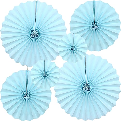 CEEYSEE 6 Stück Papier Fächer Dekoration 20/30/40cm Papierfächer Hängende Himmelblau Papier Fächer Papier Girlande Dekoration für Party Feier Hochzeit Babyshower Geburtstag Deko (Himmelblau/ZTLS) CEEYSEE 6 Stück Papier Fächer Dekoration 20/30/40cm Papierfächer Hängende Himmelblau Papier Fächer Papier Girlande Dekoration für Party Feier Hochzeit Babyshower Geburtstag Deko (Himmelblau/ZTLS) von CEEYSEE