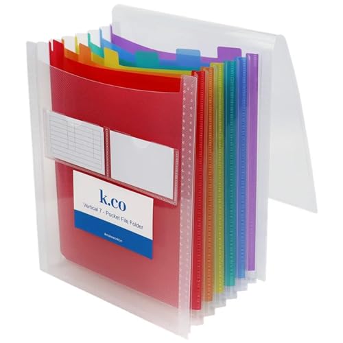 Akkordeon-Aktenordner, A4 Dokument Stehend Akkordeons Taschen Erweitern Transparent Datei Ordner Wasserdicht Organizer Tasche Akkordeon-Aktenordner, A4 Dokument Stehend Akkordeons Taschen Erweitern Transparent Datei Ordner Wasserdicht Organizer Tasche von CEHJZQRPL