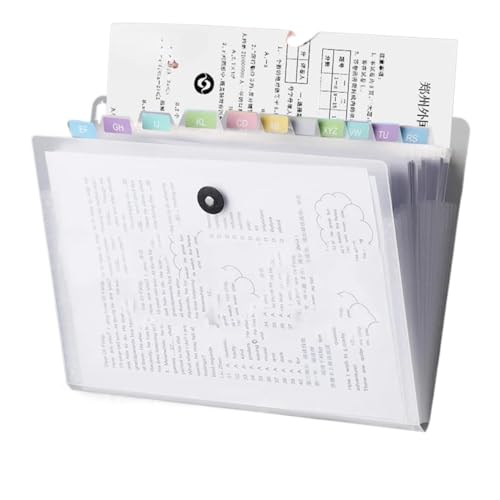 Akkordeon-Aktenordner, A4 Klar Datei Ordner Dokument Tasche Multi-Layer Erweiterbar Rechnungen Ticket Karten Halter(Small Tree) von CEHJZQRPL