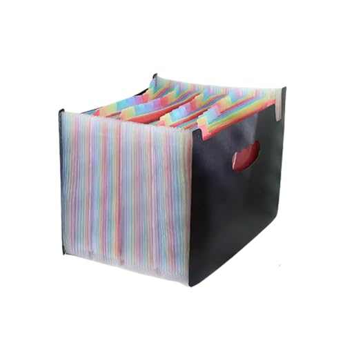 Akkordeon-Aktenordner, Erweiterbarer Aktenordner, Akkordeon-Dokumentenordner, A4-Ordner mit Griff zur Aufbewahrung von Papier und Akten/48 Taschen Akkordeon-Aktenordner, Erweiterbarer Aktenordner, Akkordeon-Dokumentenordner, A4-Ordner mit Griff zur Aufbewahrung von Papier und Akten/48 Taschen von CEHJZQRPL