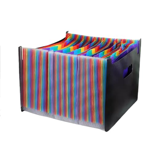 Akkordeon-Aktenordner, Erweiterbarer Aktenordner, Akkordeon-Dokumentenordner, A4-Ordner mit Griff zur Papier- und Aktenaufbewahrung/72 Taschen Akkordeon-Aktenordner, Erweiterbarer Aktenordner, Akkordeon-Dokumentenordner, A4-Ordner mit Griff zur Papier- und Aktenaufbewahrung/72 Taschen von CEHJZQRPL