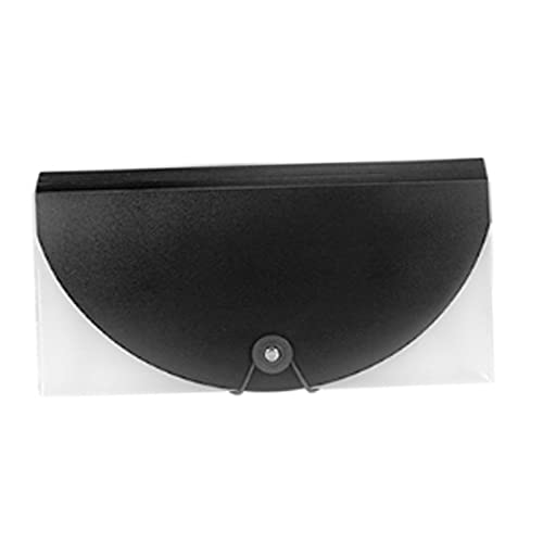 Akkordeon-Aktenordner, Quittungsmappe mit Schreibtischständer, 13 Fächer, erweiterbare Akkordeon-Coupon-Aufbewahrung, kleiner Dokumentenordner-Organizer, Akkordeon-Geldbörse/Blau(Black) von CEHJZQRPL
