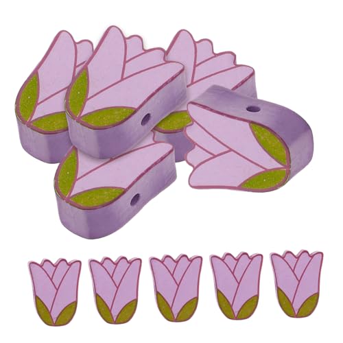 CEHJZQRPL 10 Stück Tulpenholzperlen Perlen Charms Tulpengirlande mit Lichtern Girlande Dekoration Partydekorationen Blumensträuße DIY Zubehör Armbandherstellung Zubehör Violettes Holz CEHJZQRPL 10 Stück Tulpenholzperlen Perlen Charms Tulpengirlande mit Lichtern Girlande Dekoration Partydekorationen Blumensträuße DIY Zubehör Armbandherstellung Zubehör Violettes Holz von CEHJZQRPL