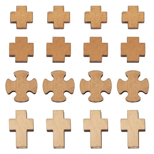 CEHJZQRPL 120 Stück natürliche ovale runde Holzperlen mit großem Loch, unbehandelte lose Holz-Abstandshalterperlen, Loch: 9–10 mm(Cross BurlyWood) von CEHJZQRPL