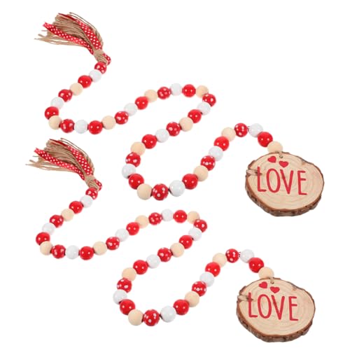CEHJZQRPL 2 stücke Holz Perle Kette String Valentinstag Decor Bead Garland Home Dekorationen CEHJZQRPL 2 stücke Holz Perle Kette String Valentinstag Decor Bead Garland Home Dekorationen von CEHJZQRPL