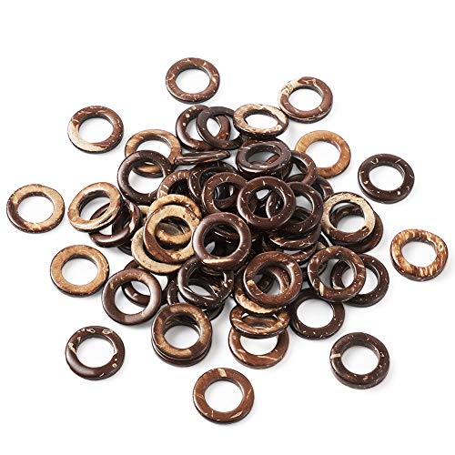 CEHJZQRPL 200 Stück schwarze ovale Abstandsperlen aus Holz, 12 x 8 mm, lose Perlen aus gefärbtem Holz for die Herstellung von DIY-Schmuck und Bastelarbeiten(Camel 20~23mm) von CEHJZQRPL