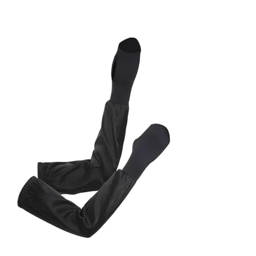 CEHJZQRPL Damen Sonnenschutz Armstulpen Nylon Mehrfarbig Outdoor Radfahren Laufen Sport(Black) von CEHJZQRPL