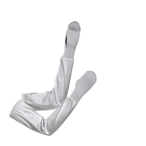 CEHJZQRPL Damen Sonnenschutz Armstulpen Nylon Mehrfarbig Outdoor Radfahren Laufen Sport(Grey) von CEHJZQRPL