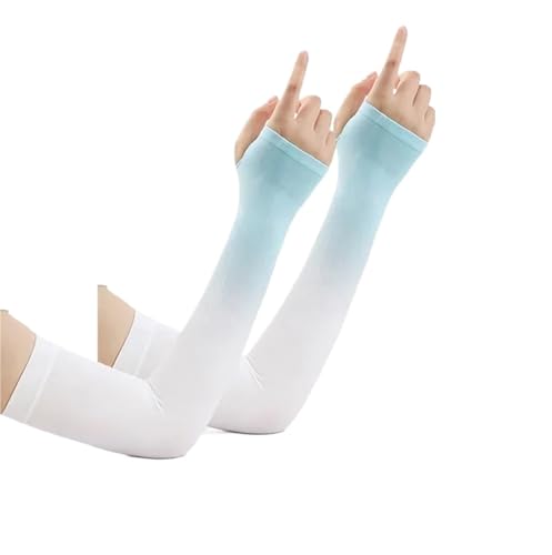 CEHJZQRPL Sonnenschutz-Armstulpen, 2er-Pack, Mehrfarbig, Nylon, for den Außenbereich, Radfahren, Laufen(Green) von CEHJZQRPL