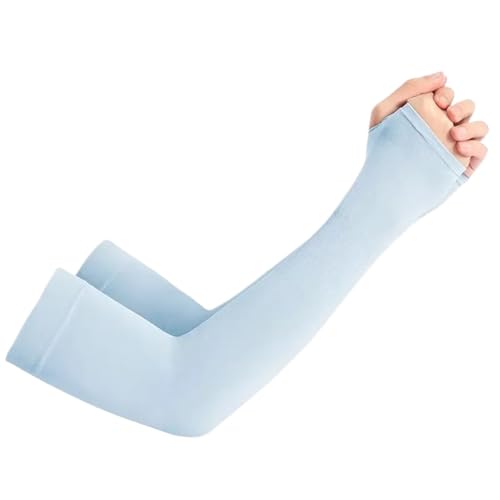 CEHJZQRPL Sonnenschutz-Armstulpen, 2er-Pack, Polyester, Mehrfarbig, for Männer und Frauen, Autofahren, Golf, Angeln, Radfahren(Grey) von CEHJZQRPL