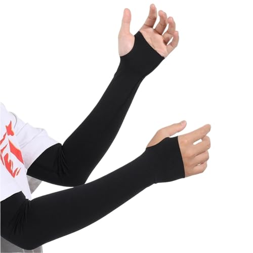CEHJZQRPL Sonnenschutz-Armstulpen, 3er-Pack, Radfahren, Laufen, Sport, Mehrfarbig, Unisex(Black) von CEHJZQRPL