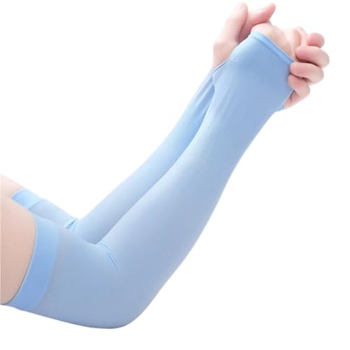 CEHJZQRPL Sonnenschutz-Armstulpen, 3er-Pack, Unisex, Mehrfarbig, 31 cm(Blue) von CEHJZQRPL