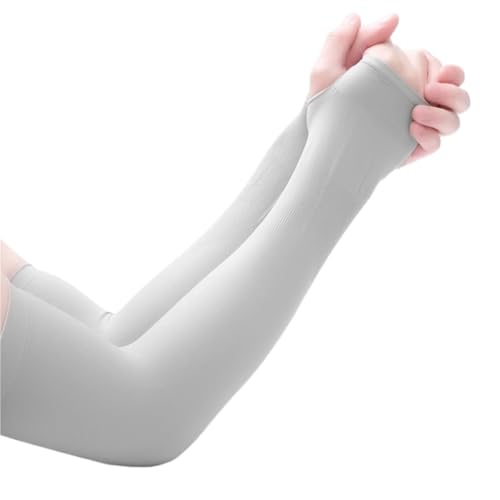 CEHJZQRPL Sonnenschutz-Armstulpen, 3er-Pack, Unisex, Mehrfarbig, 31 cm(Grey) von CEHJZQRPL
