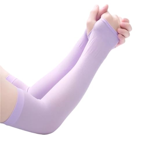 CEHJZQRPL Sonnenschutz-Armstulpen, 3er-Pack, Unisex, Mehrfarbig, 31 cm(Purple) von CEHJZQRPL