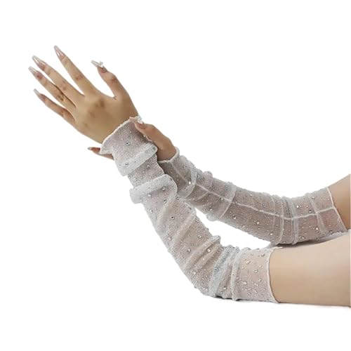 CEHJZQRPL Sonnenschutz-Armstulpen 3er-Pack Multicolor(White) von CEHJZQRPL