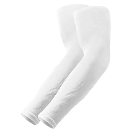 CEHJZQRPL Sonnenschutz-Armstulpen 3er-Pack Nylon Mehrfarbig(White) von CEHJZQRPL