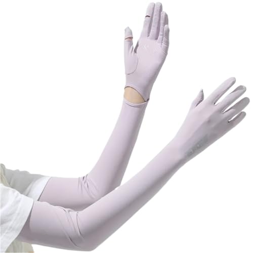 CEHJZQRPL Sonnenschutz-Armstulpen aus Polyester, Mehrfarbig, 2er-Pack for Outdoor-Aktivitäten, Radfahren, Laufen(Purple) von CEHJZQRPL