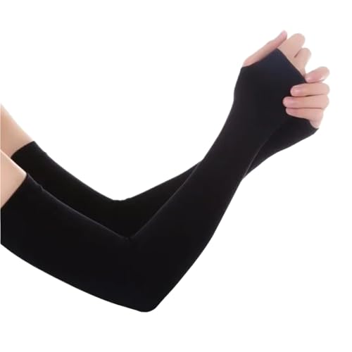 CEHJZQRPL Sonnenschutzärmel, 3er-Pack, Mehrfarbig, for Laufen, Radfahren, Angeln, Skifahren(Black) von CEHJZQRPL