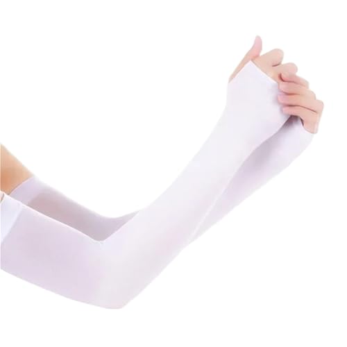CEHJZQRPL Sonnenschutzärmel, 3er-Pack, Mehrfarbig, for Laufen, Radfahren, Angeln, Skifahren(White) von CEHJZQRPL