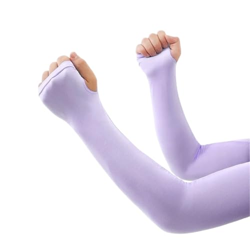 CEHJZQRPL Sonnenschutzärmel 3er-Pack Polyester-Armstulpen for Fahren, Radfahren, Laufen, Mehrfarbig(Purple) von CEHJZQRPL