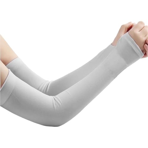 CEHJZQRPL Sonnenschutzärmel aus Eisseide, 3er-Pack, Mehrfarbig, Unisex, for Outdoor-Sportarten(Grey) von CEHJZQRPL