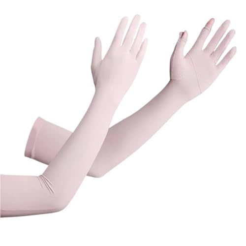 CEHJZQRPL Sonnenschutzärmel for Herren und Damen for Fahren und Angeln, Mehrfarbig(Pink) von CEHJZQRPL