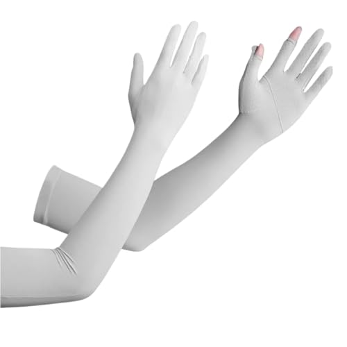 CEHJZQRPL Sonnenschutzärmel for Herren und Damen for Fahren und Angeln, mehrfarbig(Grey) von CEHJZQRPL