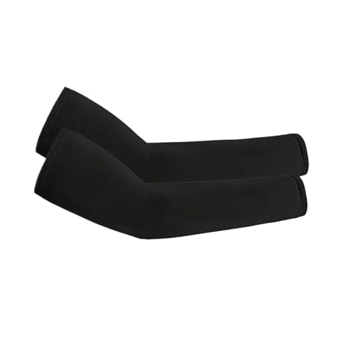 CEHJZQRPL Sonnenschutzhüllen Unisex 2er-Pack Mehrfarbig Outdoor-Sport Radfahren Laufen Sonnenschutz(Black) von CEHJZQRPL