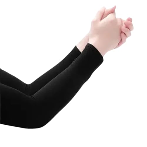 CEHJZQRPL Unisex Sonnenschutz Ärmel Multicolor 3er Pack for Laufen Angeln Radfahren Sport(Black) von CEHJZQRPL