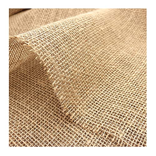 Jutebandrolle Jute Stoff Jute Vintage Hessian Stoff Natürliches Material für Hochzeitsfeier Dekoration, DIY Handwerk und Blumenverpackung(1x1,5 m) von CEHJZQRPL