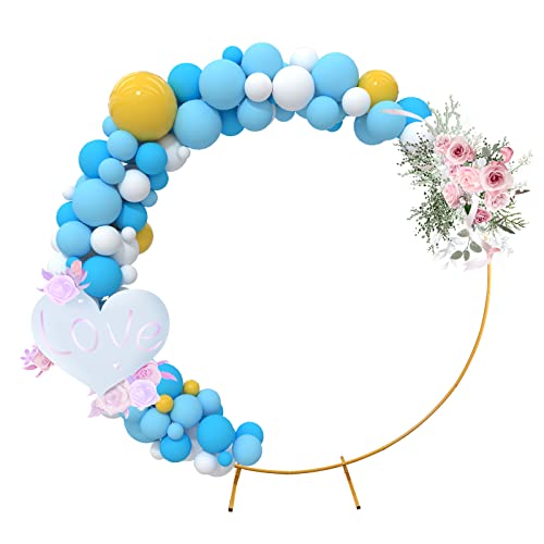 Ballon Kreis Rahmen Kit 2M/6.56FT,CEIEVER Metall Luftballon Bogen aus hochwertigem Metall Abnehmbar und wiederverwendbar Ballon Girlande Arch Kit für Geburtstag Jubiläum Baby Shower Hochzeit Party Ballon Kreis Rahmen Kit 2M/6.56FT,CEIEVER Metall Luftballon Bogen aus hochwertigem Metall Abnehmbar und wiederverwendbar Ballon Girlande Arch Kit für Geburtstag Jubiläum Baby Shower Hochzeit Party von CEIEVER