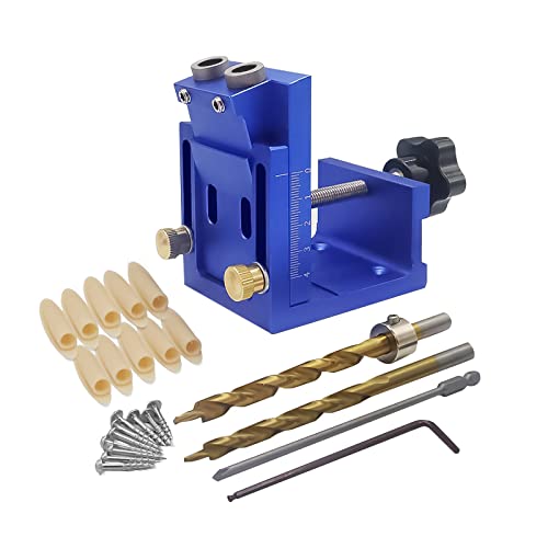 bohrhilfe,CEIEVER bohrschablone mit 2 stück 9mm Bohrern und 10 stück M4 Schrauben bohrhilfe schrägloch pocket hole jig für Holzbearbeitung und Möbelherstellung bohrhilfe,CEIEVER bohrschablone mit 2 stück 9mm Bohrern und 10 stück M4 Schrauben bohrhilfe schrägloch pocket hole jig für Holzbearbeitung und Möbelherstellung von CEIEVER