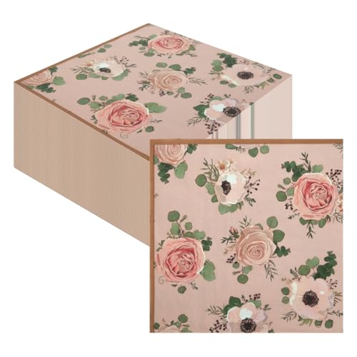 60 Stück Vintage-Teeparty-Servietten, 3-lagig, robuste Einweg-Servietten, Nachmittagstee-Dekorationen, Servietten, Rose, dekorative Papierservietten für Party, Events, Küche, 33 x 33 cm 60 Stück Vintage-Teeparty-Servietten, 3-lagig, robuste Einweg-Servietten, Nachmittagstee-Dekorationen, Servietten, Rose, dekorative Papierservietten für Party, Events, Küche, 33 x 33 cm von CEILIWEN