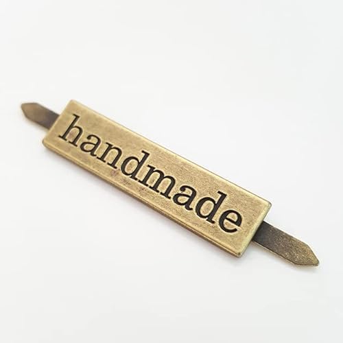 10 Stück 35/40 Stück Metall handgefertigte Buchstaben Tag Etiketten Schnalle Handtasche Verschluss Geldbörse Gepäck handgefertigt DIY Hardware Nähzubehör von CEMELI