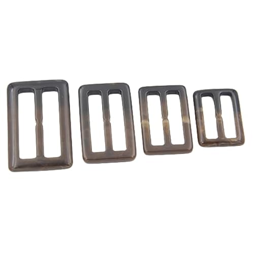 CEMELI 10 Stück 50/25 mm quadratische runde Gürtelschnalle aus Kunstharz, Seidenschal-Schnalle, große T-Shirt-Ring-Clips für Damen, Windjacke, Trenchcoat, Ecke CEMELI 10 Stück 50/25 mm quadratische runde Gürtelschnalle aus Kunstharz, Seidenschal-Schnalle, große T-Shirt-Ring-Clips für Damen, Windjacke, Trenchcoat, Ecke von CEMELI