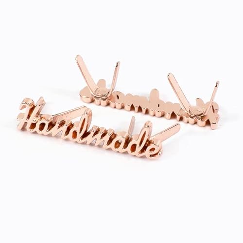 CEMELI 10 Teile/Satz 10x35mm Handgemachte Buchstaben Metall Taschen Label Schnallen Handwerk Dekorative Tags für Geldbörse DIY Tasche Hardware nähen Zubehör von CEMELI
