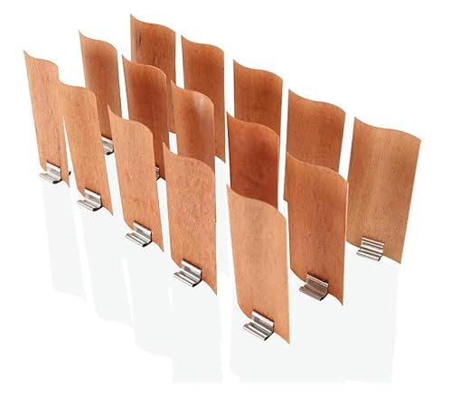 CEMELI 30–120 x 20 mm S Holzdochte große Holzdochte für die Kerzenherstellung mit Dochthaltern aus Metall knisternde Holzdochte rauchfreie Soja-Kerzendochte zum Selbermachen von CEMELI