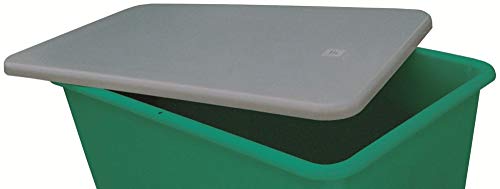 Flachdeckel grau, für Rechteckbehälter 550 l+700 l , Auáenmaáe BxLxH 980x1340x60 mm, Gewicht 5,5 kg von CEMO